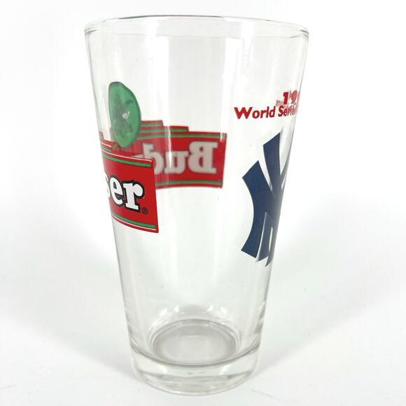 New York Yankees 1996 World Series Budweiser pint glass 1990s vintage - Picture 3 of 6